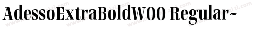 AdessoExtraBoldW00 Regular字体转换